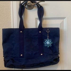 Blue Coach Tote
